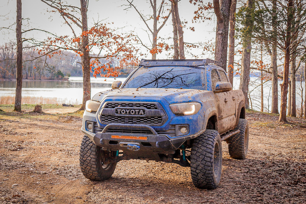 Lifted 3rd Gen Tacoma with Southern Style Off-Road Slimline Bumper & Stage 2 High Clearance