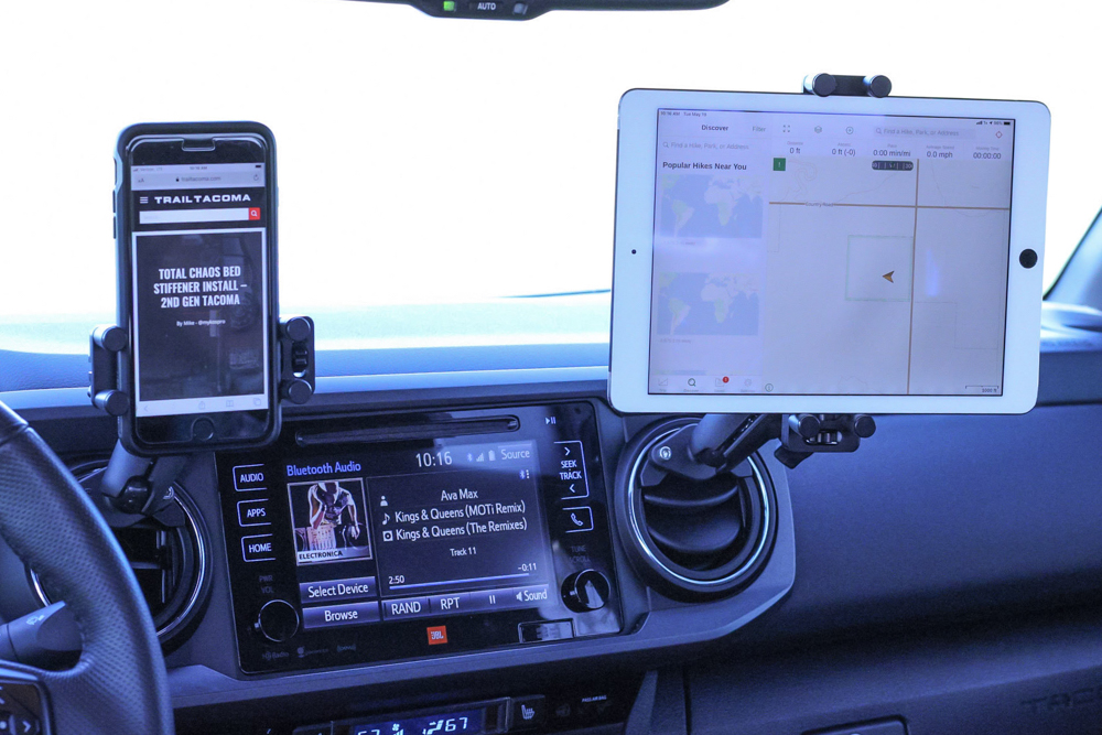 Hondo Garage Un-Holey Tacoma Dash Mount for Phone and Tablet and Perfect Squeeze