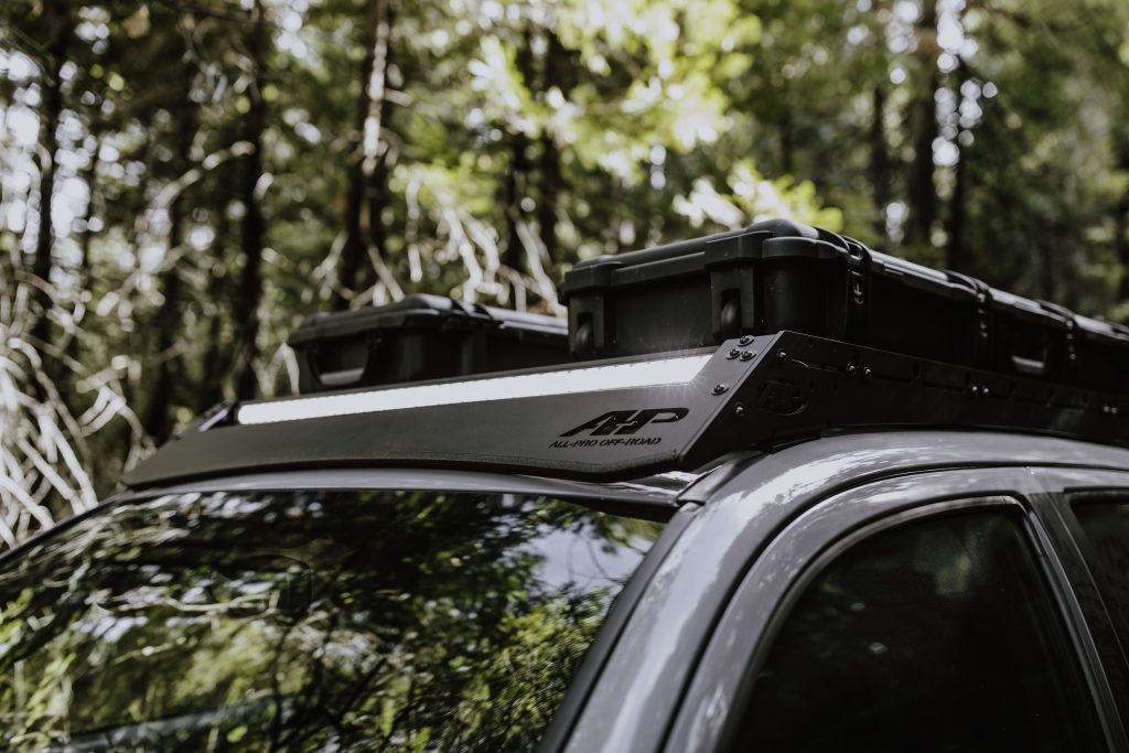 All-Pro Roof Rack For 2005-2023 Tacoma With Light Bar Cutout & Storage Boxes