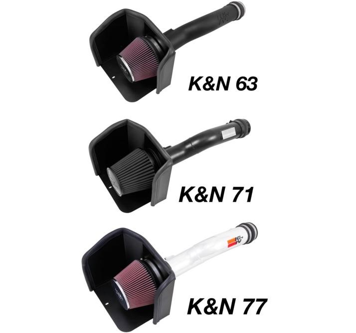 K&N High Flow Cold Air Intake Options for 3rd Gen Tacoma