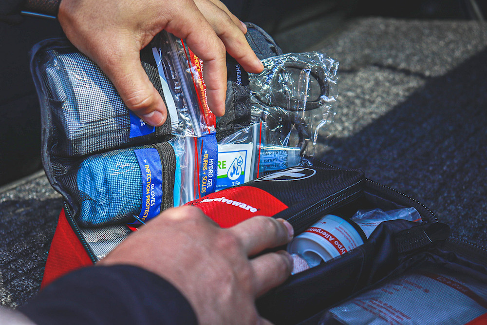 Storing Surviveware Large First Aid Kit