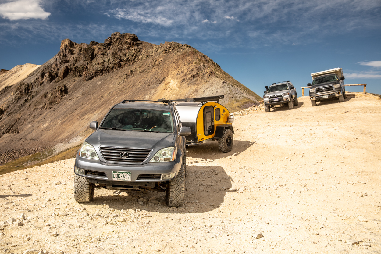 GX470, 5th Gen 4Runner and 3rd Gen Tundra at Engineer's Pass Summit