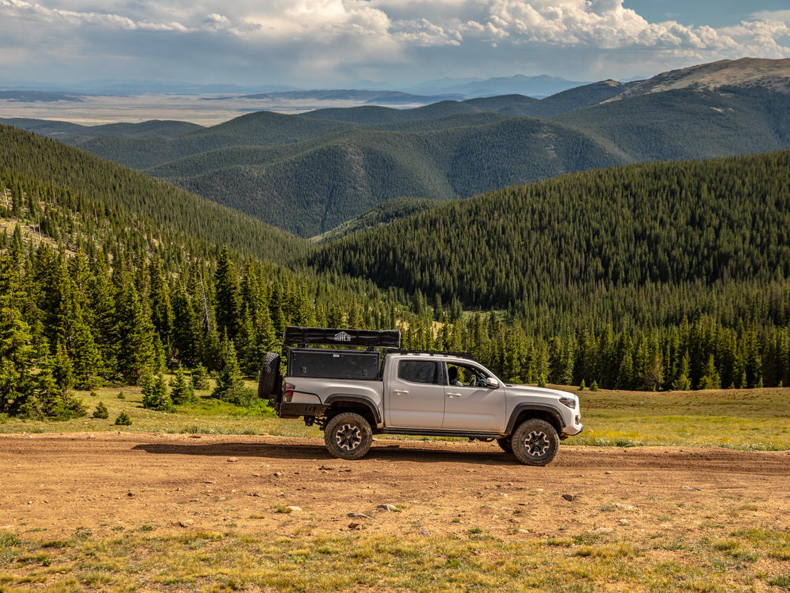 Lifted 3rd Gen Tacoma on Red Cone Pass Trail in Colorado