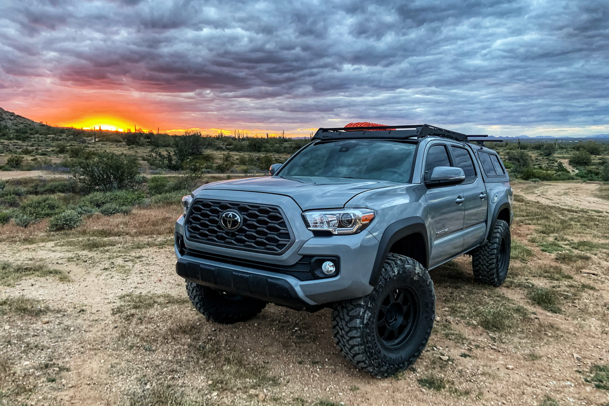 Lifted Cement 3rd Gen Toyota Tacoma on 35-Inch Tires