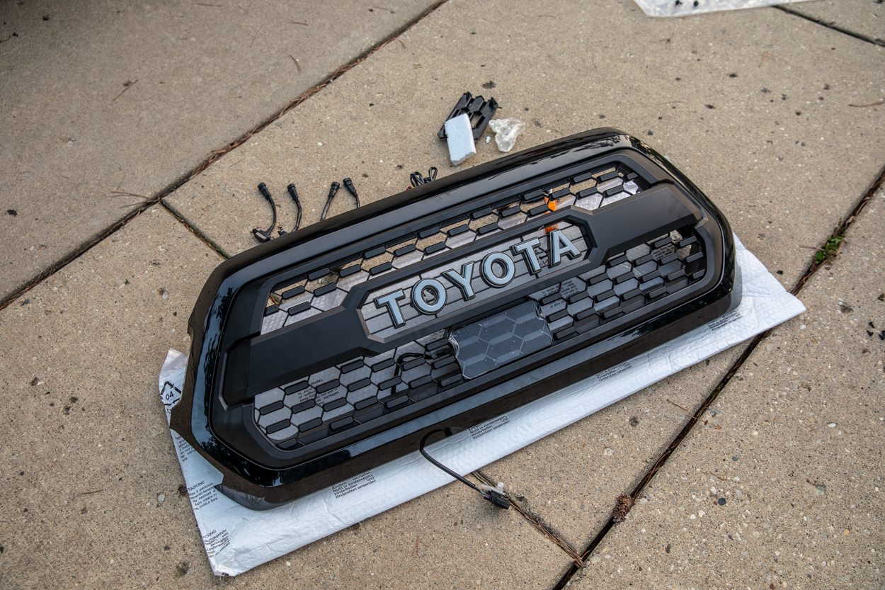 Installing TRD Pro Grille Insert into OEM Grille on 3rd Gen Tacoma