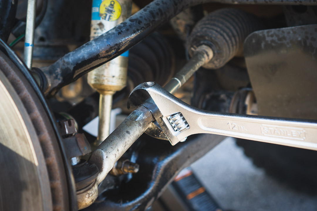 Loosening Jam Nut on Outer Tie Rod End - 3rd Gen Toyota Tacoma