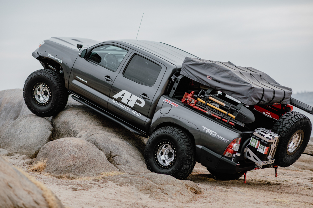 Lifted 2nd Gen Tacoma With All-Pro Rock Sliders