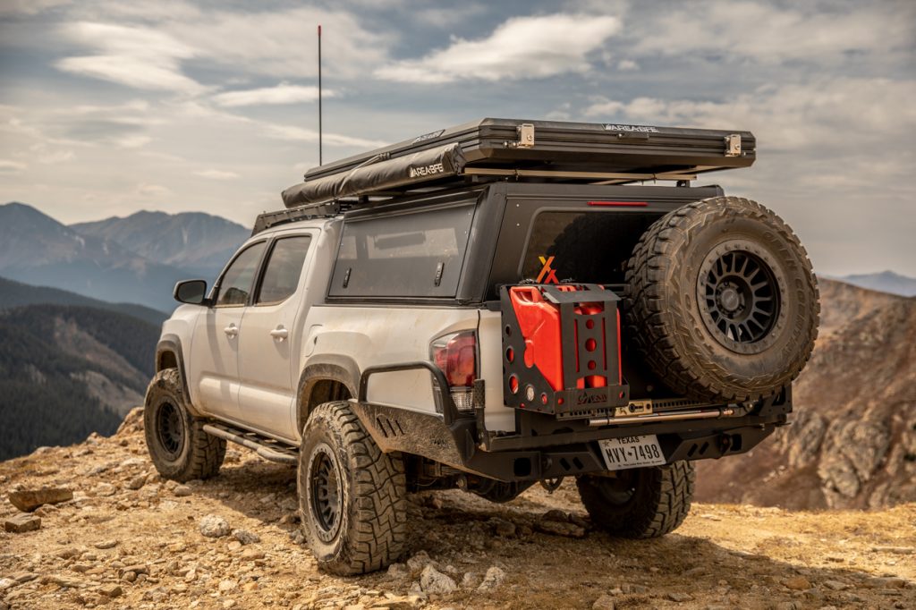 AreaBFE Clamshell Style Rooftop Tent on 3rd Gen Toyota Tacoma