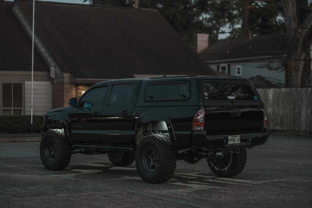 LED Rock Light Kit Output Shot on 2nd Gen Tacoma