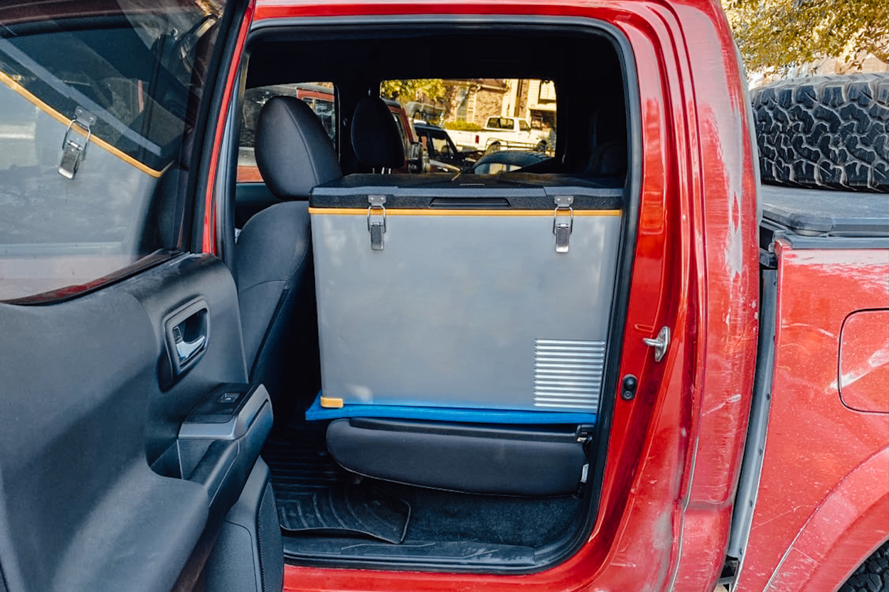 SetPower USA Portable Fridge & Freezer in Toyota Tacoma