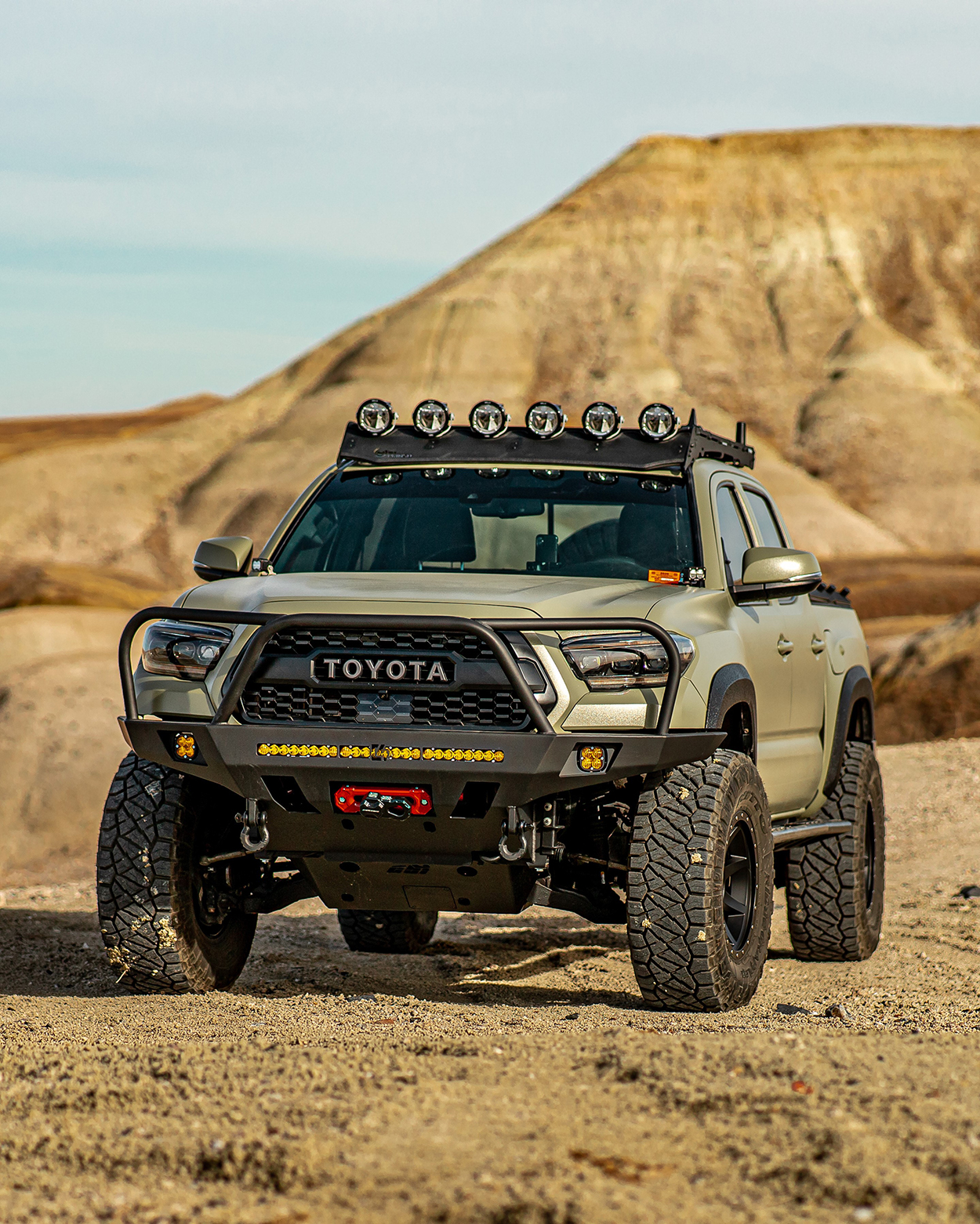 C4 Fabrication Overland Series Front Bumper for the 3rd Gen Tacoma