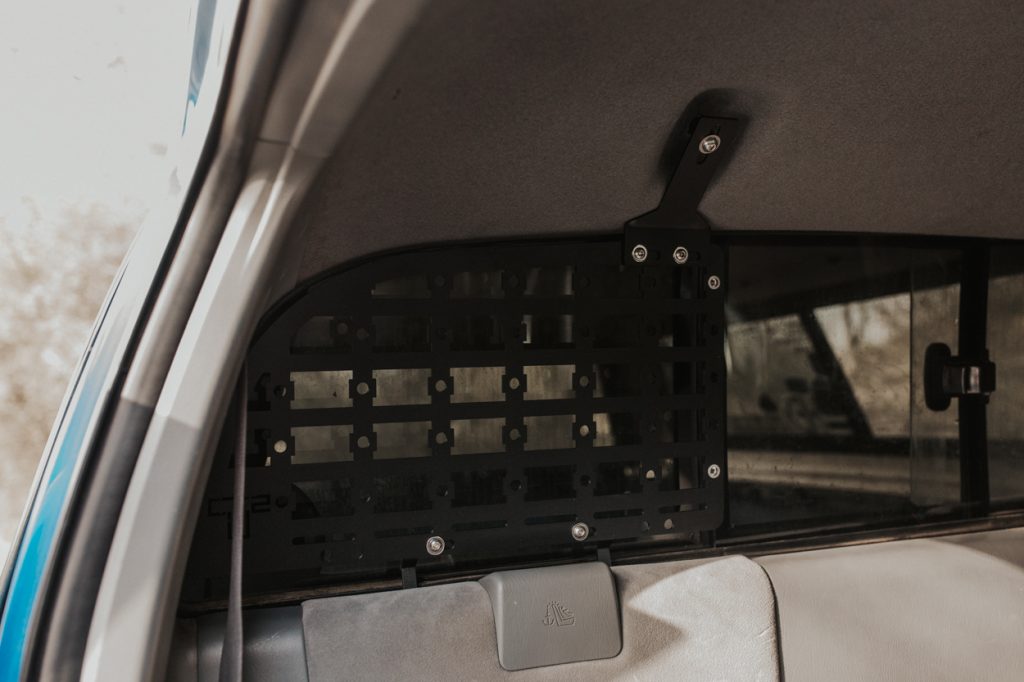 Bolt Molle Storage Panel to Installed Brackets