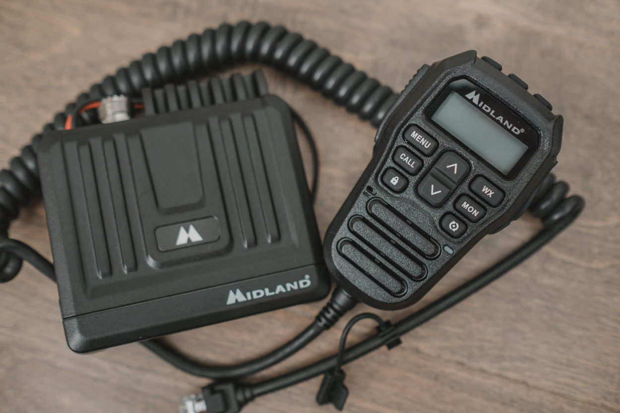 Midland USA MT275 GMRS Radio with Integrated Handheld Microphone