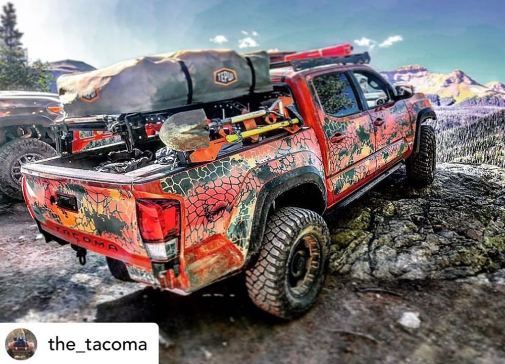 3rd Gen Tacoma with G.O.A.T. Truck Armor and Tepui RTT