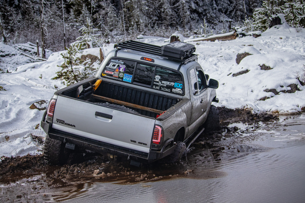 Snow Wheeling & Water Crossing in 2nd Gen Toyota Tacoma