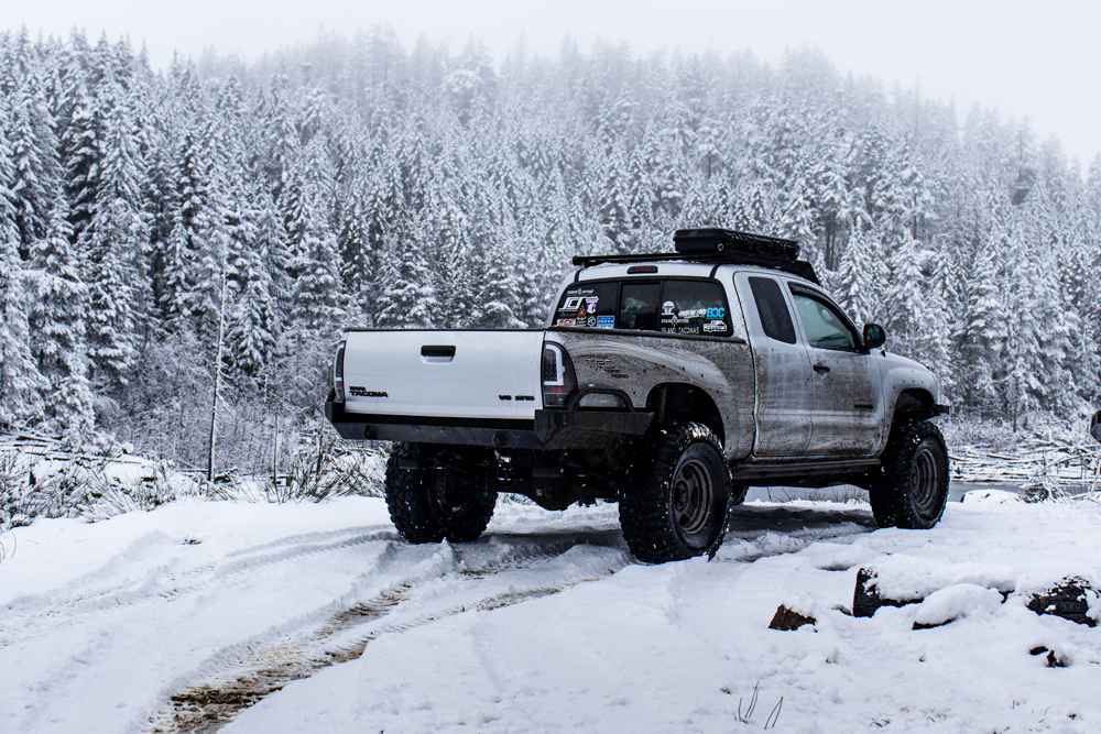 Lifted 2nd Gen Tacoma with Coastal Off-Road High-Clearance Steel Rear Bumper