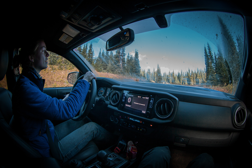 3rd Gen Tacoma on Whipsaw Creek Overland & Off-Road Trail in BC, CA