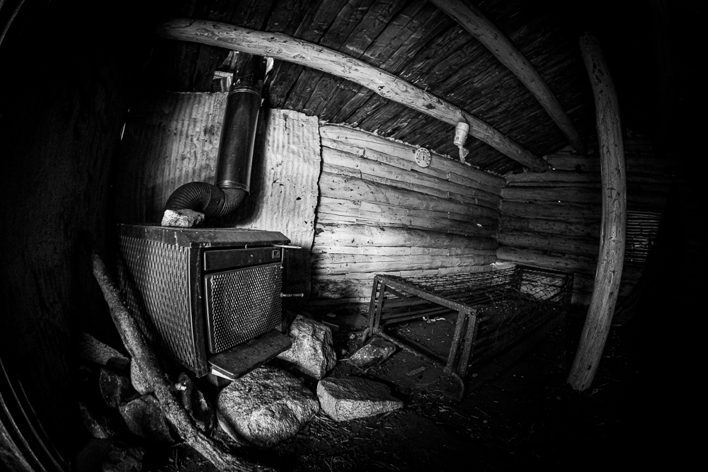 Historic Dick's Cabin Landmark on Whipsaw Trail in British Colombia, Canada