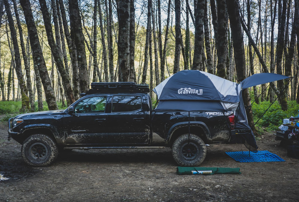 Offroading Gear Granville II Universal Truck Bed Tent Mounted on 3rd Gen Toyota Tacoma