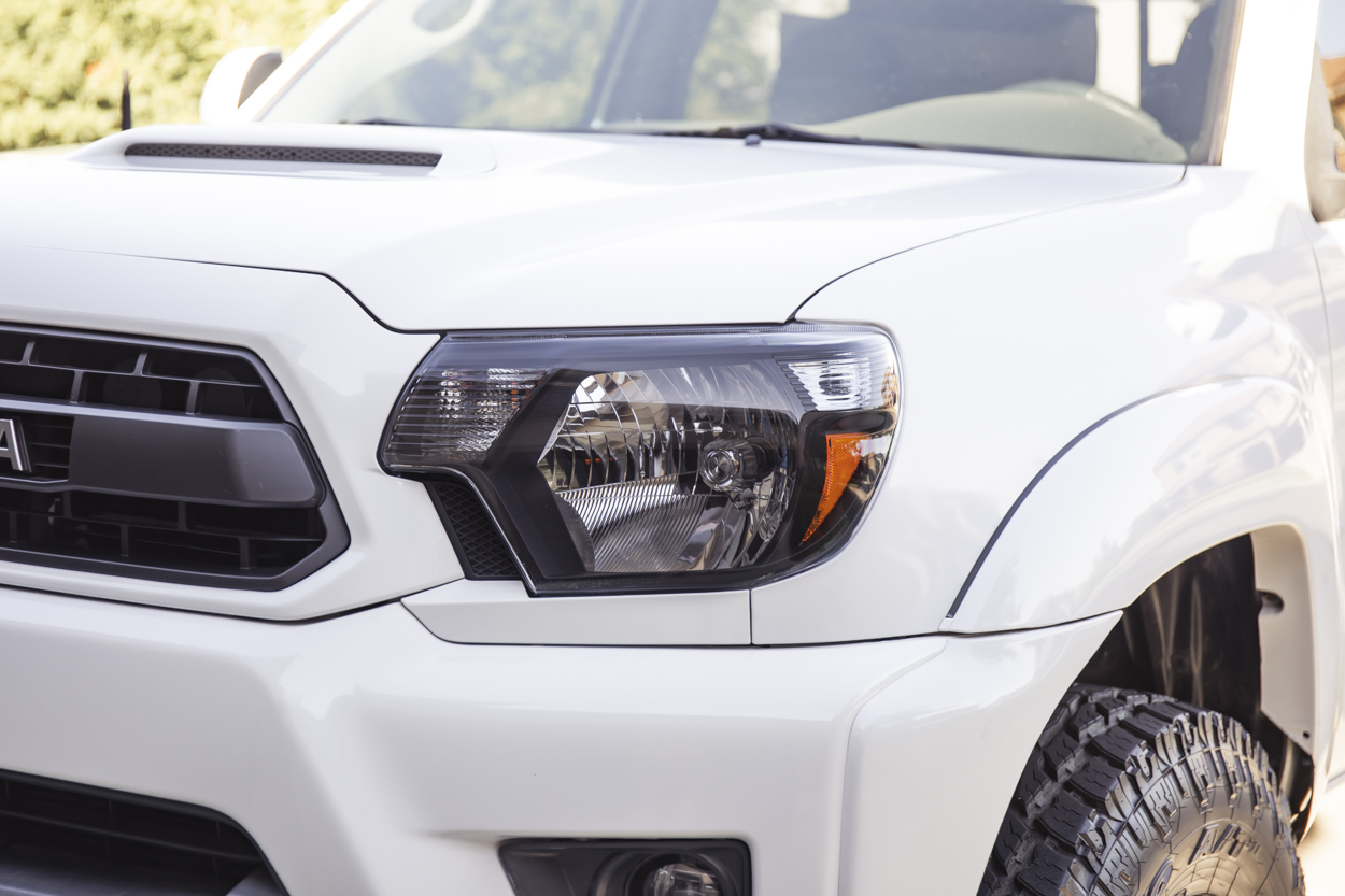 LED Retrofitted USR Auto Blacked Out Headlight Housings for 2nd Gen Tacoma (2012-2015) - SAE / DOT Approved