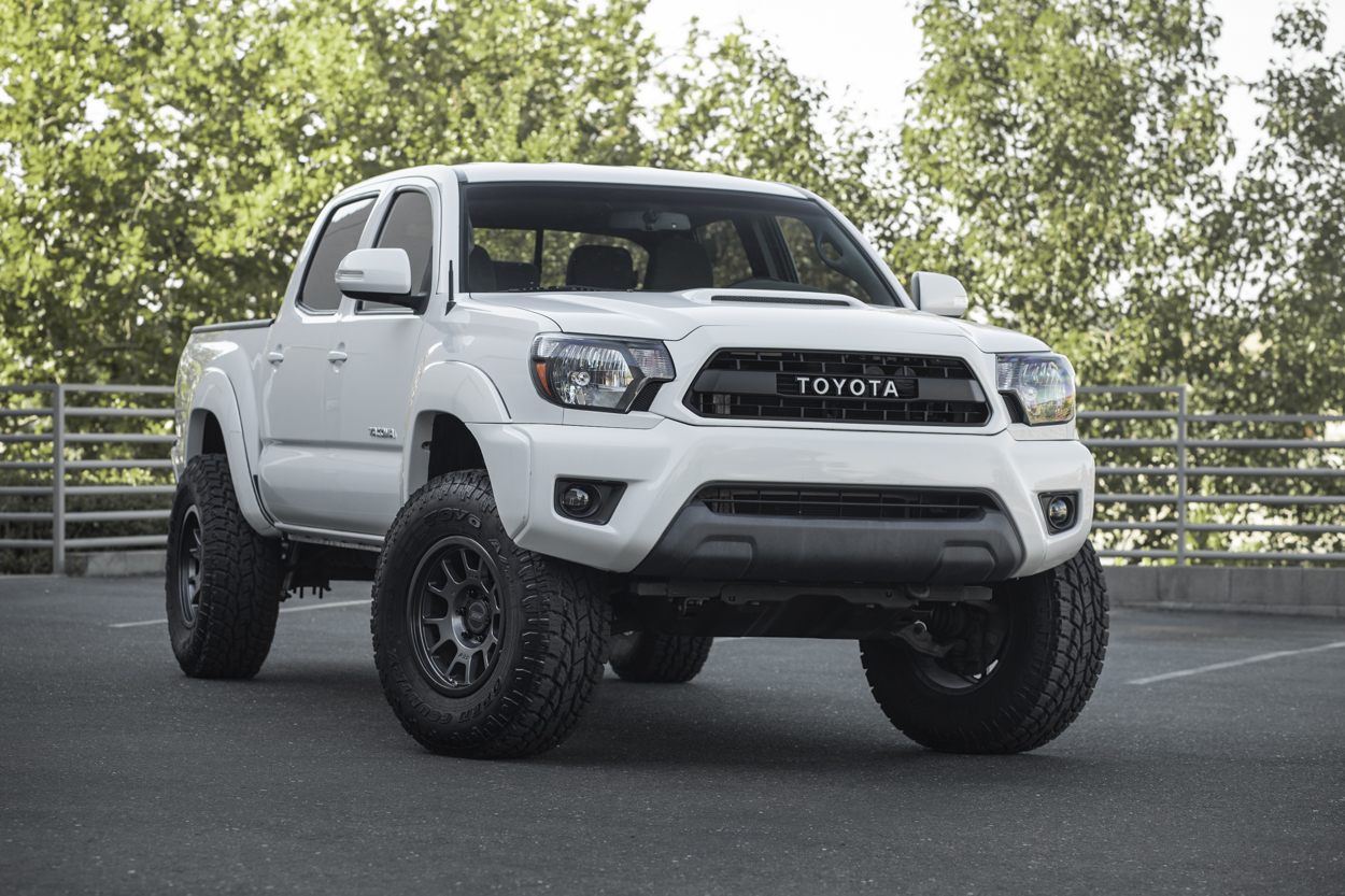 LED Retrofitted USR Auto Blacked Out Headlight Housings for 2nd Gen Tacoma (2012-2015) - SAE / DOT Approved