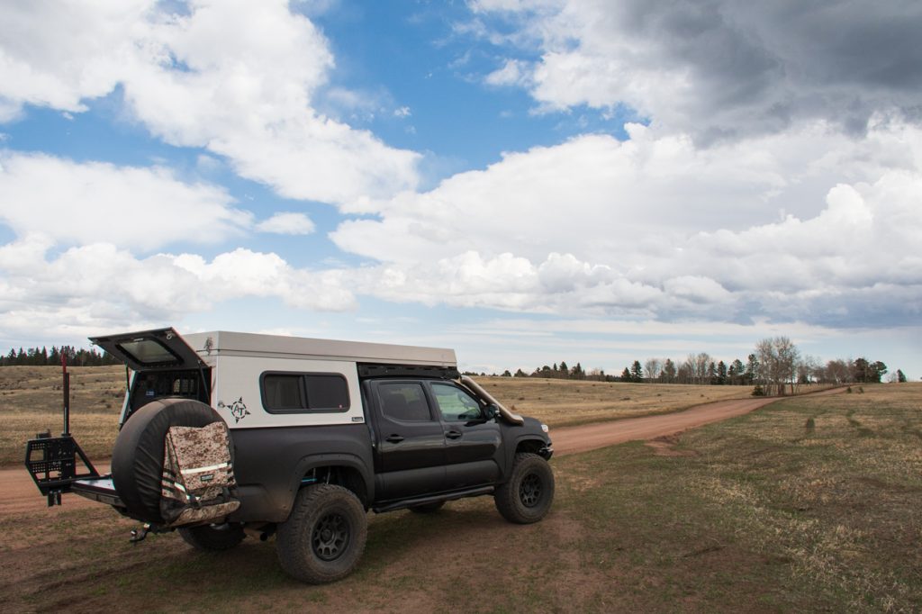 Aluminum Camper for Overland & Off-Road Travel on 3rd Gen Tacoma