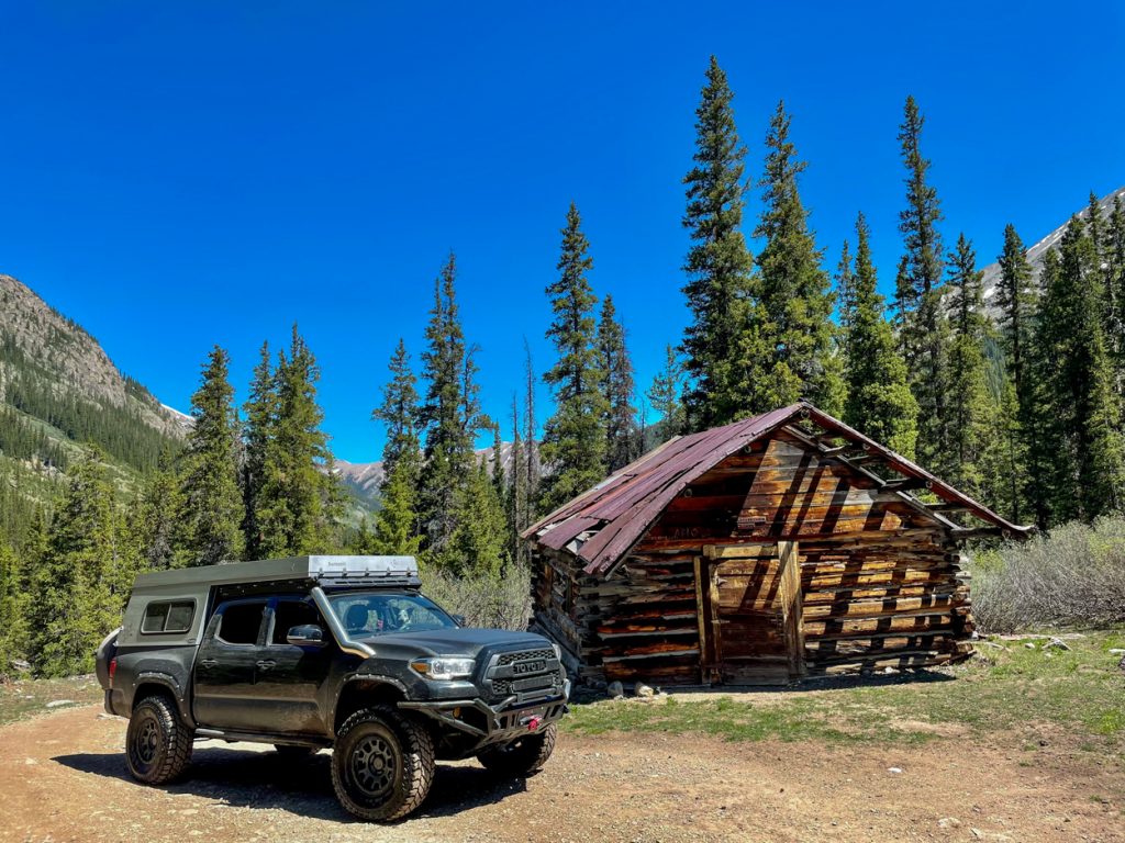 3rd Gen Tacoma with upTOP Overland Roof Rack & AT Overland Summit Truck Camper