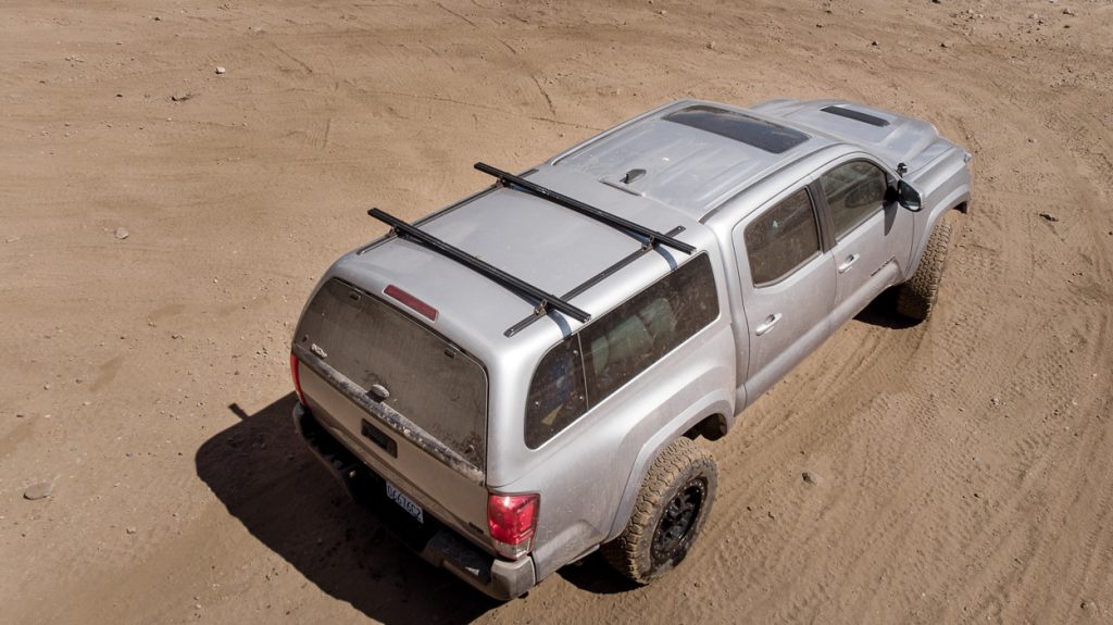 3rd Gen Tacoma with SnugTop Super Sport Truck Bed Topper/Cap with DIY Roof Rack