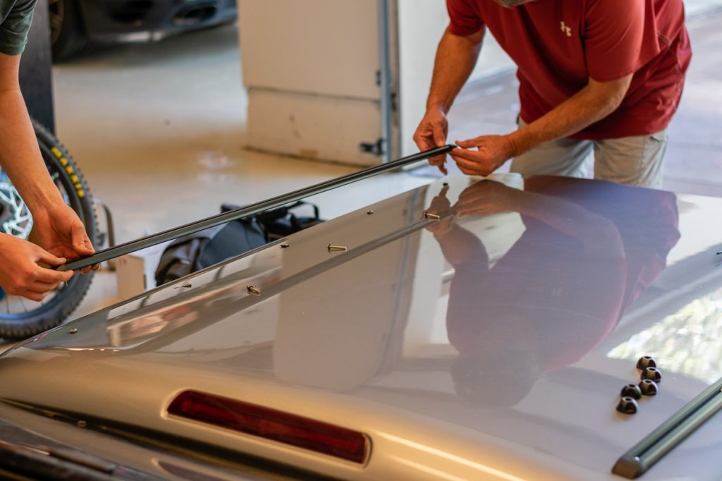 Installing Yakima Roof Rack Mounting Tracks on Truck Bed Topper/Cap