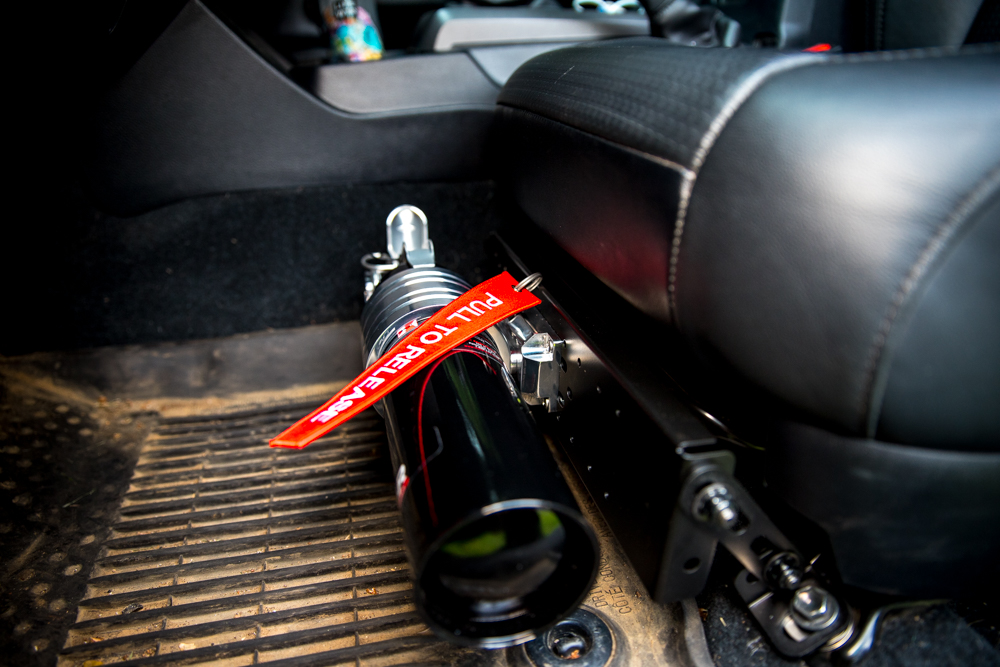 Mounting H3R Performance Fire Extinguisher in 3rd Gen Tacoma