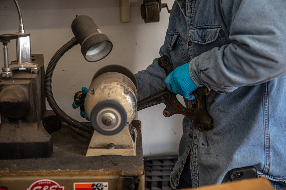 Prepping Spindle/Knuckle for Welding Gussets - Remove Paint/Coating