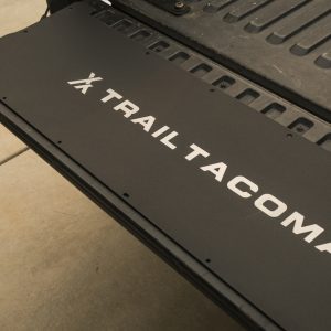 Aluminum Tacoma Tailgate Panel With Custom Trail Tacoma Etched Logo