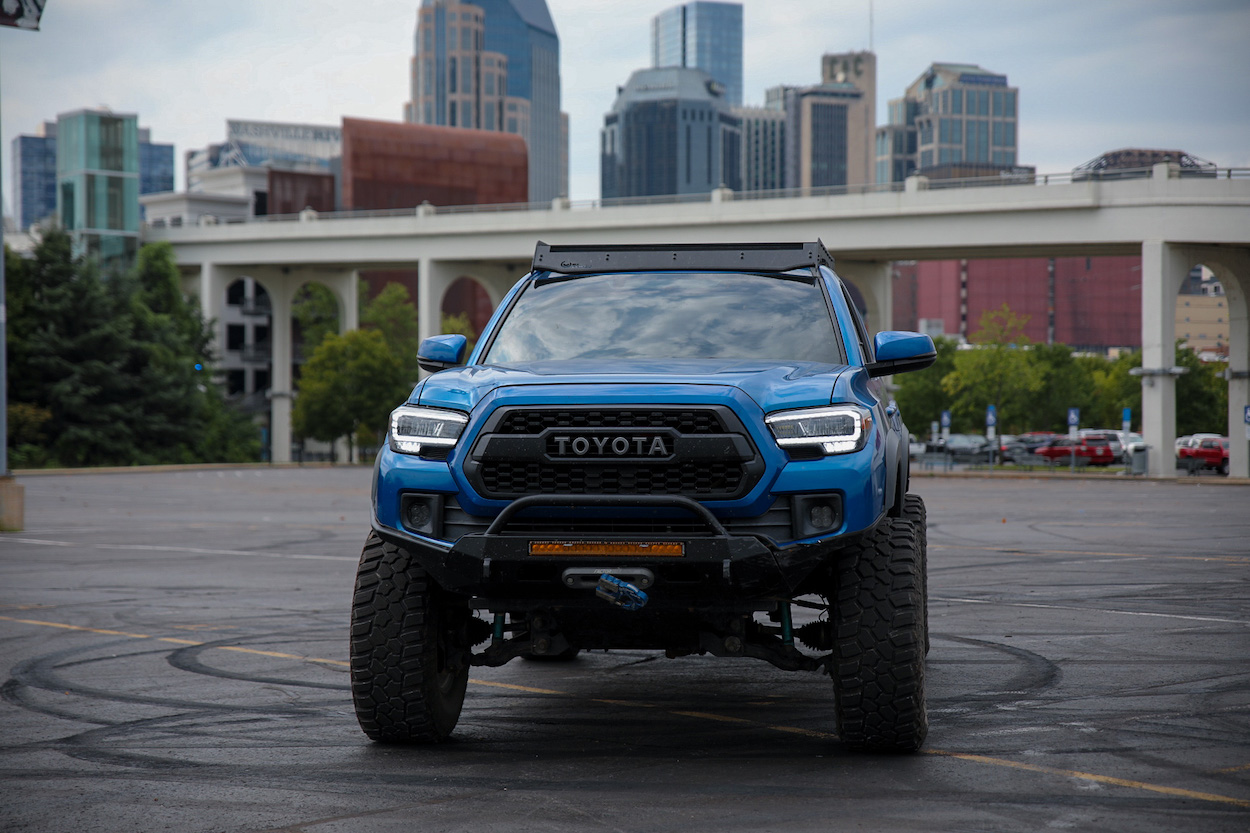 DRLs (Daytime Running Lights) on Replica TRD Trim Headlights from TacomaBeast