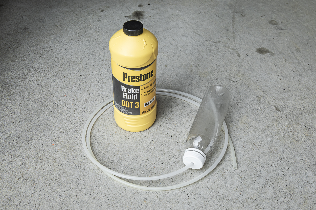 Step 11. DIY Brake Bleeding Kit (Plastic Bottle & 5/16" or 1/4" Tubing)