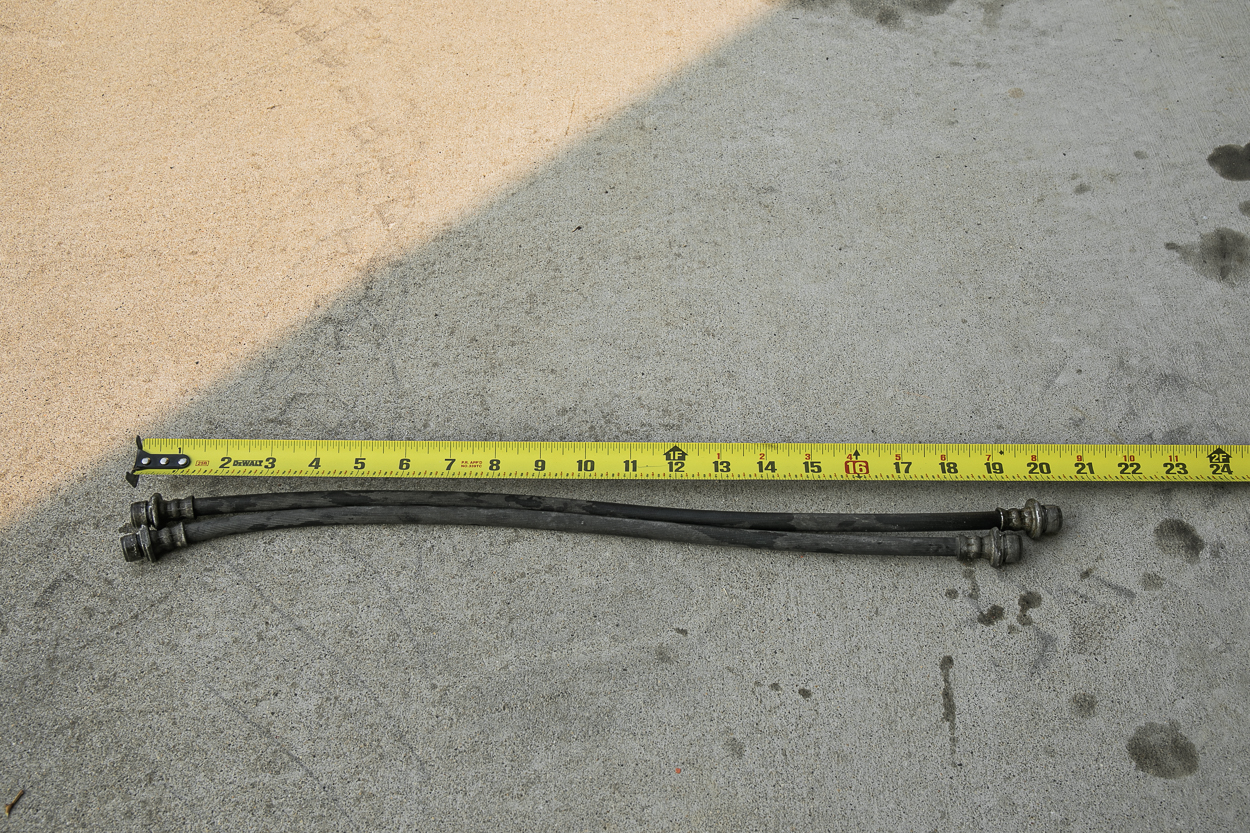 Factory Brake Line Length (20")