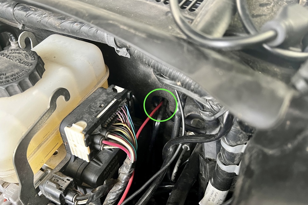 Routing Wires into Cabin through Engine Bay Firewall