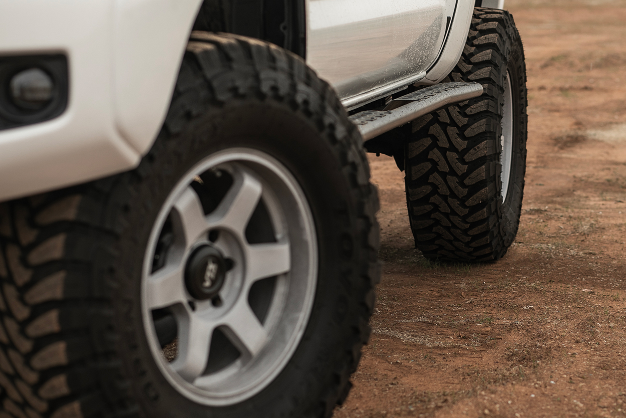 C4 Fabrication Rock Sliders on 2nd Gen Tacoma - Double Cab Short Bed