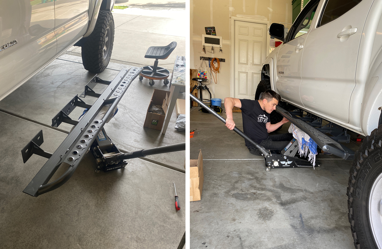 Installing C4 Fabrication Rock Sliders on Toyota Tacoma