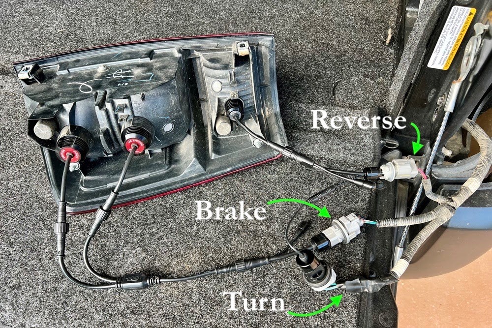 3rd Gen Tacoma LED Tail Light Conversion Kit by VLEDS - Wiring & Installation