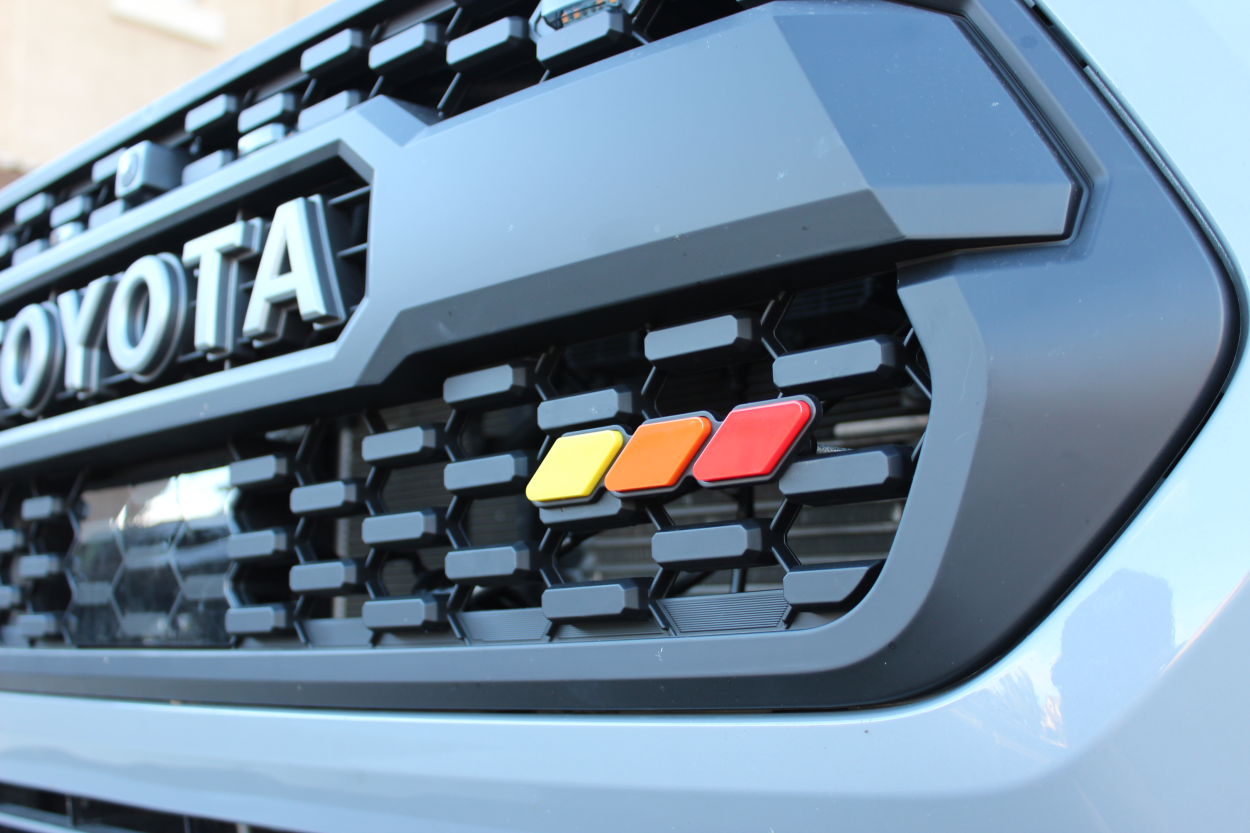 Universal Tri-Color Badge/Logo for TRD Pro Style Grille on 3rd Gen Tacoma