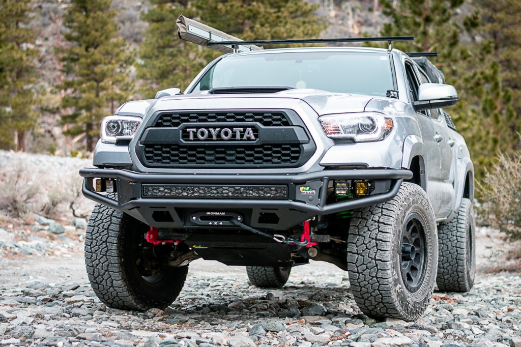 Lifted 3rd Gen Tacoma with All-Terrain Tires & Off-Road Front Bumper