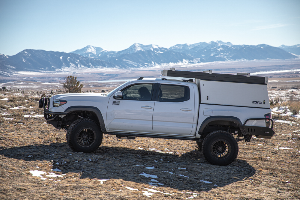 3" Lifted Toyota Tacoma with 33-Inch Tires & V2 GFC Camper