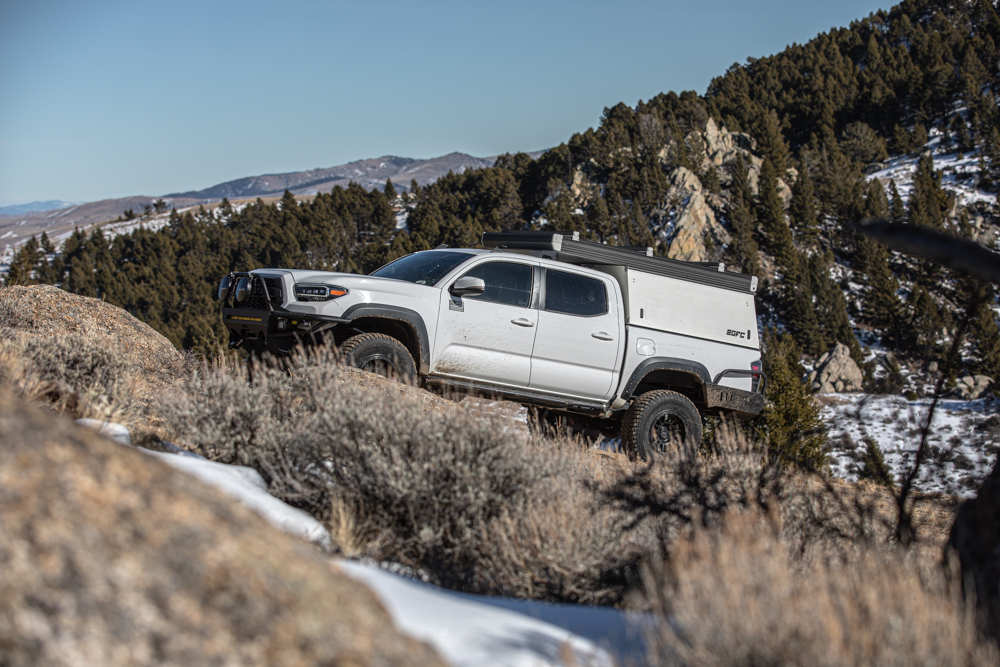 White V2 GFC on White Toyota Tacoma