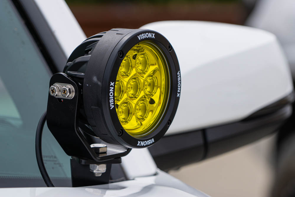 Vision X Off-Road Tacoma-Specific Ditch Light Bracket & Yellow CG2 LED Pod