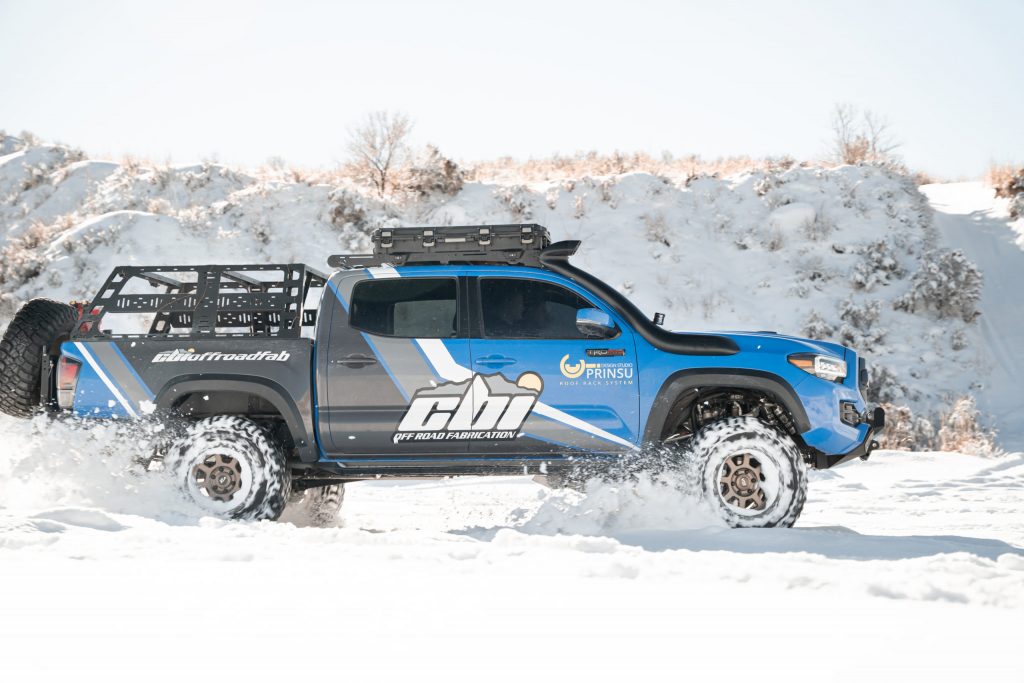 CBI Off-Road Cab-Height Overland Bed Rack on 3rd Gen Toyota Tacoma