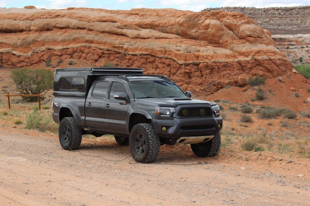 Lifted 2nd Gen Tacoma with Flipac Camper