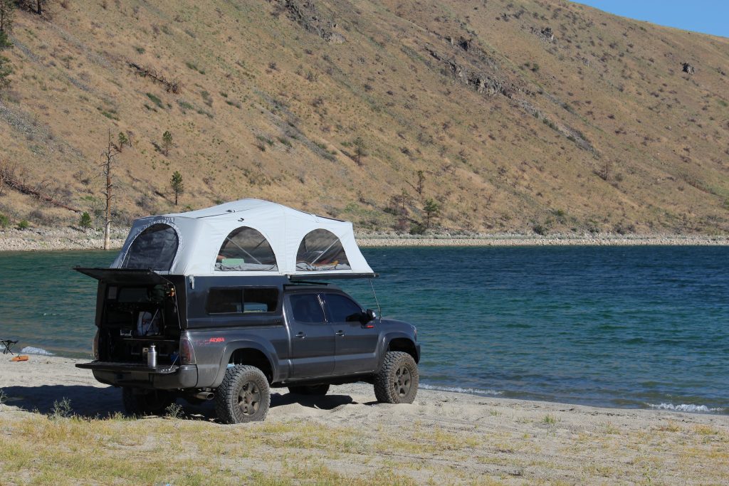 Beach Camping with a Flipac Camper on Tacoma