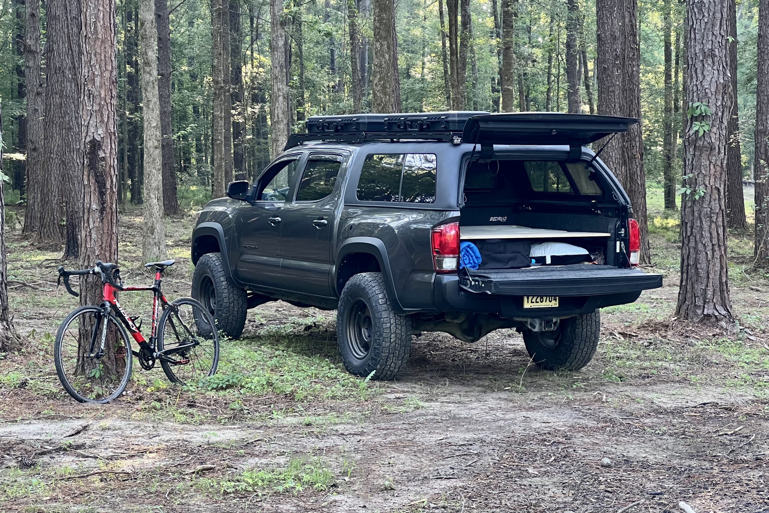 5 Foot Bed BamBeds Sleeping Board Setup - 3rd Gen Tacoma