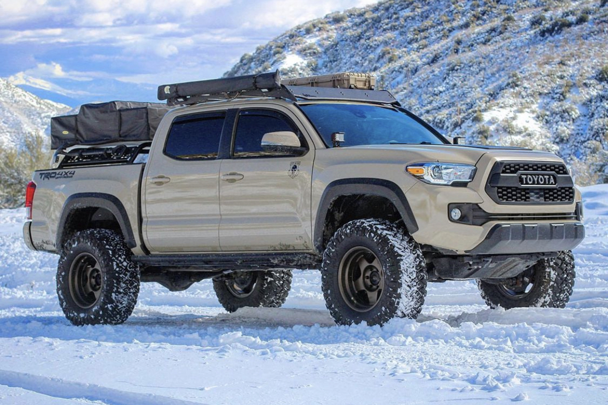 SCS F5 Matte Bronze Wheels on Quicksand 3rd Gen Toyota Tacoma