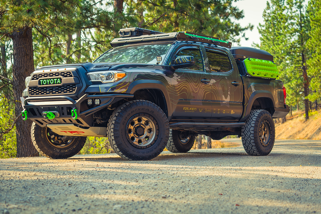 Lifted 3rd Gen Tacoma with Bronze American Racing Wheels